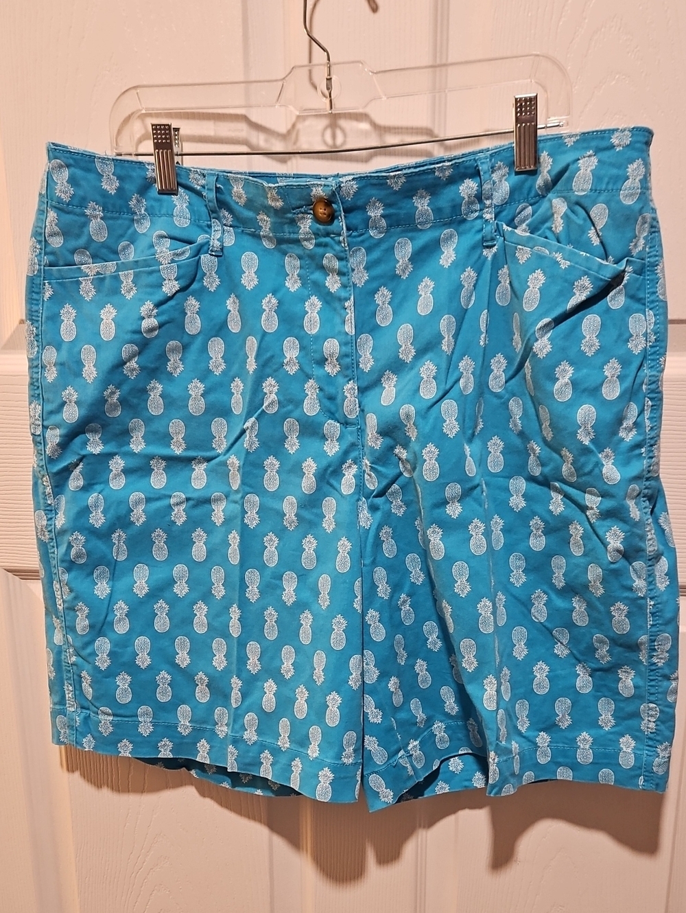 Kim Rogers Turquoise and White Floral Skirt